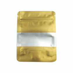 BOLSA ZIPPER VENTANA ALUM DORADO 14X20+3